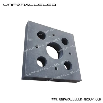 Spesialbearbeidet sort granittplate